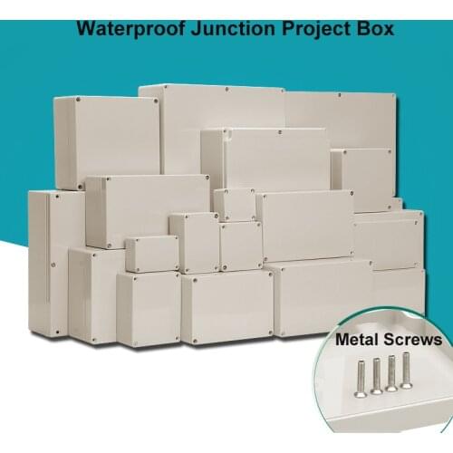 Waterproof Plastic DIY Junction Box Enclosure Electronic Instrument Housing Case Electrical Project Outdoor Distribution Boxes