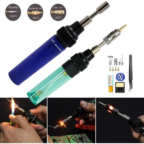 1300 Celsius Butane Gas Welding Soldering Irons Welding Pen Burner Blow Torch Gas Soldering Iron Cordless Butane Tip Tool