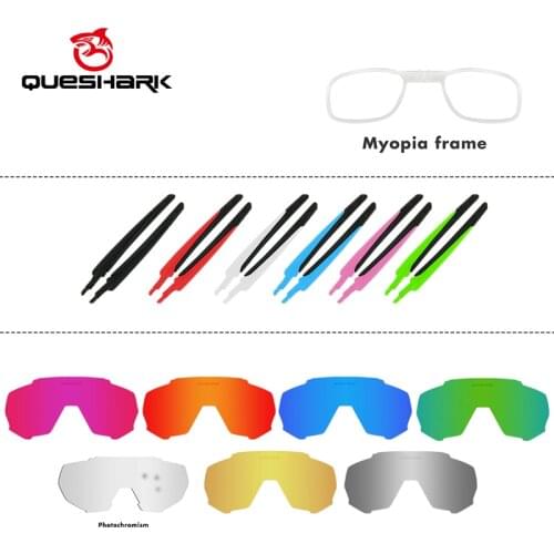 The Accessories For QUESHARK Glasses QE42 QE43 QE44 QE45 QE47 QE48 QE49 QE51 Myopia Frame Photochromic Color Lens Extra Eblows