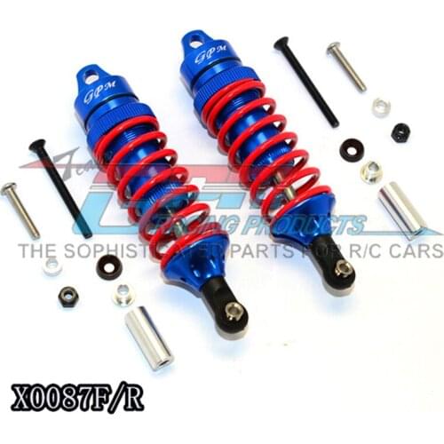 GPM ALUMINUM FRONT/REAR ADJUSTABLE SPRING DAMPER For TRAXXAS XO-01 RC Upgrade