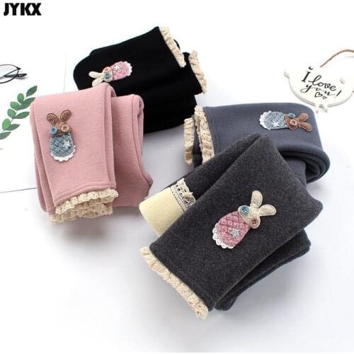 Girls Plus Velvet Pants, Autumn and Winter Childrens Thick Trousers, Winter Childrens Cotton Warm Pants, Outer Wear