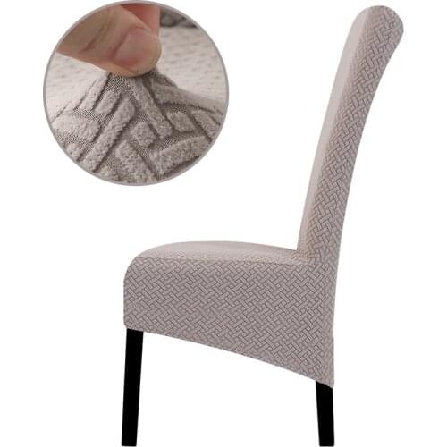 Large Size Polar Fleece Fabric Super Soft Chair Cover high back Long Chair Covers Restaurant Hotel Party Banquet Wings Chair