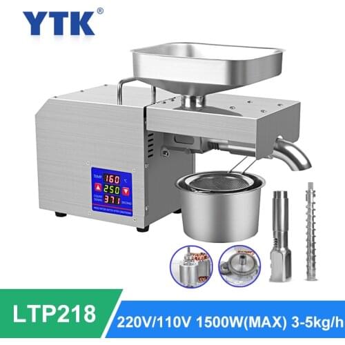 New LTP218 Household Oil Press Intelligent Temperature Control Stainless Steel Hot And Cold Press Oil Press Flax Seed Oil Press