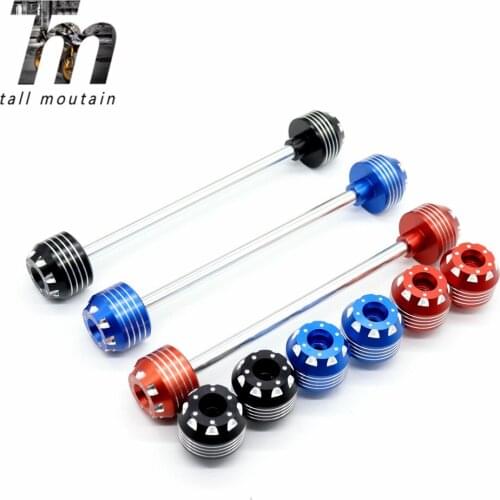 For YAMAHA MT-01 MT-03 TDM900 XT1200Z 2007-2012 TDM Front Axle Fork Crash Slider Motorcycle Wheel Protector Falling Protection