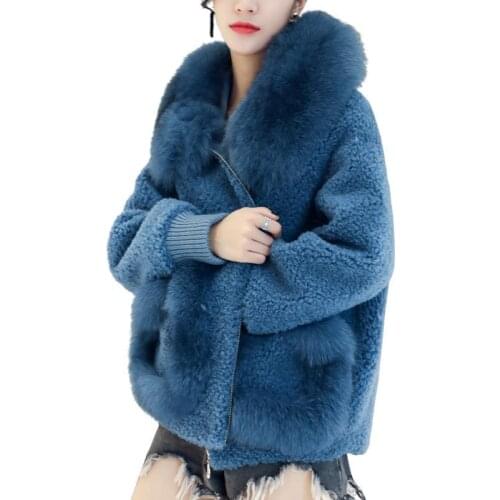 Jazinply Sheepskin Fur Coats