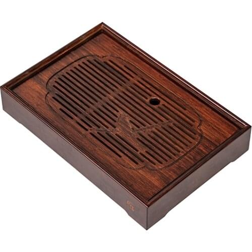 "King Tea Mall" Bamboo Tea Tray with Water Tank 3 Sizes for Chinese Gongfu Chadao,TeaWares,TeaSets,Boards,Saucers,Gifts