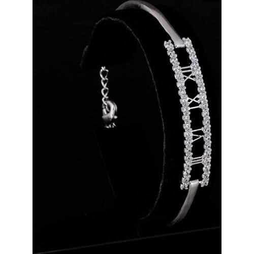 Hot Sale Gold Silver Plated Genuine Bracelet AAA CZ Crystal Infinity Bracelets For Women Fahion Jewelry GLS0547