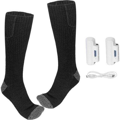 Heated Socks for Men Women, Upgraded Heating Socks, Electric Rechargeable Batteries Socks for Christmas Cycling, Riding Skiing