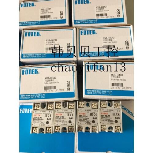 2pcs New Original Fotek Solid State Relay SSR-10DD SSR-10VA SSR-10DA SSR-10AA SSR-10DA-H