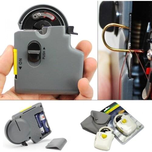 Portable Electric Automatic Fishing Hook Tier Machine Fishing Accessories Tie Fast Fishing Hooks Line Tying Device