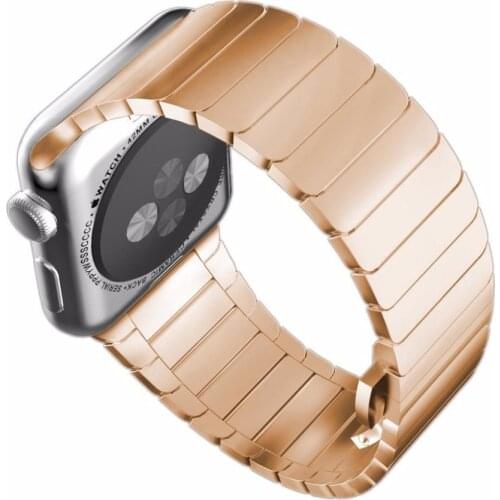 Solid StainSolid Stainless Steel Strap for Iphone Apple Wrist Watch Band 42mm 38mm Iwatch Men Women Bracelet Series 4 3 2 1