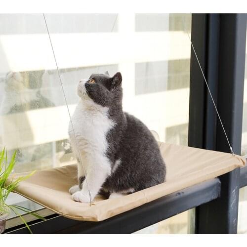 Detachable Cute Cat Hammock Hanging Beds for Cats Comfortable Window Rest Soft Seat Beds Bearing 20kg