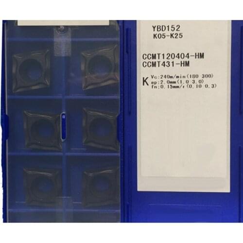 Lathe Turning Tool CCMT120404-HM CCMT120408-HM CCMT060204-HM CCMT060208-HM CCMT09T304-HM CCMT09T308-HM YBD152 for Cast Iron CNC