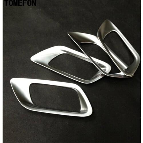 TOMEFON For Honda Jazz HR-V 2014 2015 ABS Matte Inner Door Handle Bowl Cup Cover Decal Auto Sticker Car Interior Styling 4pcs