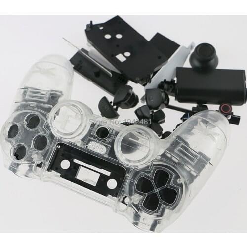 High quality Wireless Game Controller Gamepad Shell Case Transparent Cover +Button Tool for ps4 jds 001 011 jdm 001