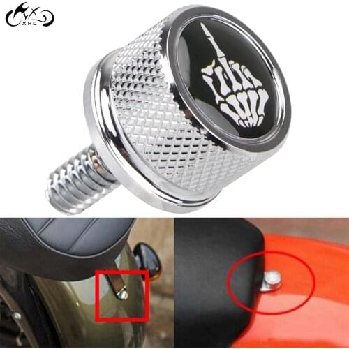Middle Finger Rear Fender Seat Bolt Screw Mount w/ Rubber Washer For Harley Dyna Ultra Limited FLHTK Sportster 883 1200 Softail