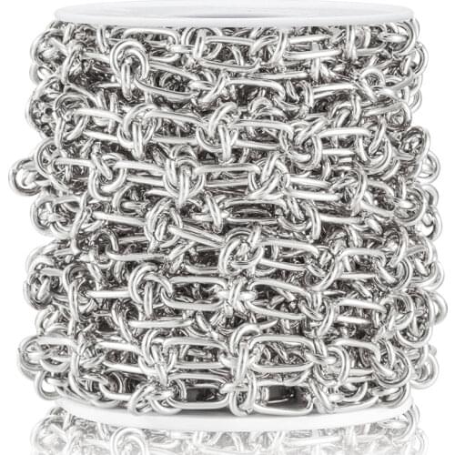 1 Meter Width 6mm Stainless Steel Gold Knotted Chain Knot Rope Bracelet For DIY Jewelry Making Accessories New Handmade Necklace