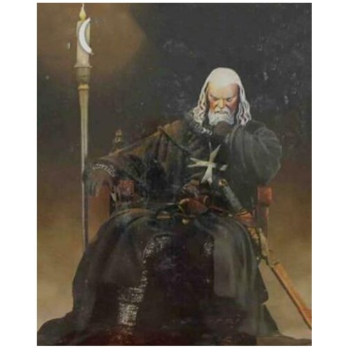 1/24 Resin Model Building Kit Figure Old Knight