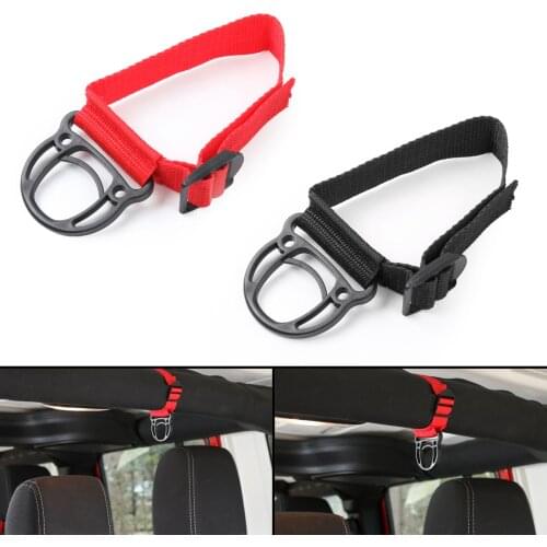 Areyourshop 1PC Car Hanger Bag Purse Cloth Holder Hook Strap Accessories For Wrangler Hanger Colothes Hook Strap Car Parts