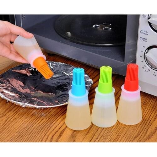 1 pc Grill Oil Bottle Brushes Silicone Liquid Oil Pen Cake Butter Bread Pastry Brush Baking BBQ Utensil Basting Brush