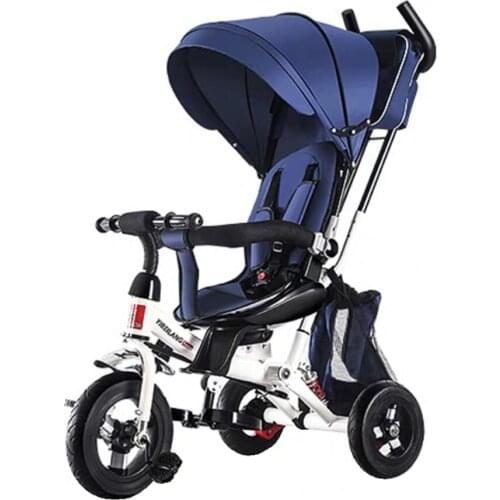 4 In 1 Infant Tricycle Folding Rotating Seat Baby Stroller 3 Wheel Bicycle Kids Bikes Three Wheel Stroller Baby Trolley 6M-6Y