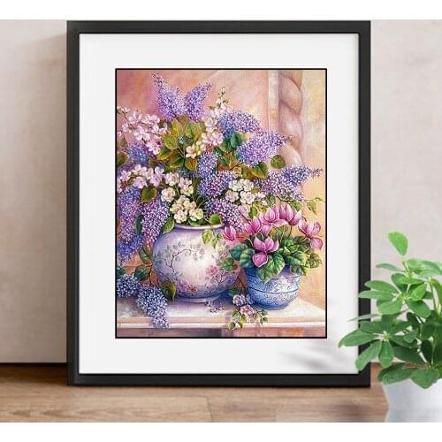 Diamond Embroidery Sale Decoration Home Full Square/Round Drill Resin 5D DIY Diamond Painting Cross Stitch Flowers