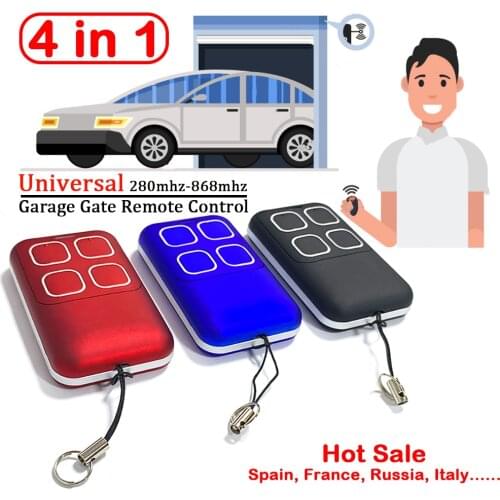 Newest Garage Door Opener 280mhz-868mhz Multi Frequency Garage Door Remote Control Fixed Rolling Code Gate Remote Control