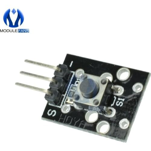 KY-004 50mA 12V DC AC 250v Key Switch Module For Arduino AVR PIC UNO MEGA2560 Breadboard Board 3PIN digital interface LED