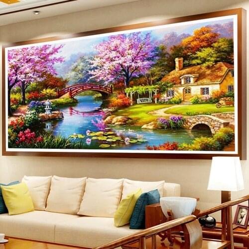Hot 5d diamond painting full square /round livingroom wall sticker diy diamond embroidery cross stitch livingroom wall sticker
