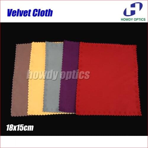 HM-21) Velvet Lens Eyewear Glasses Eyeglass microfiber cleaning cloth 18x15cm