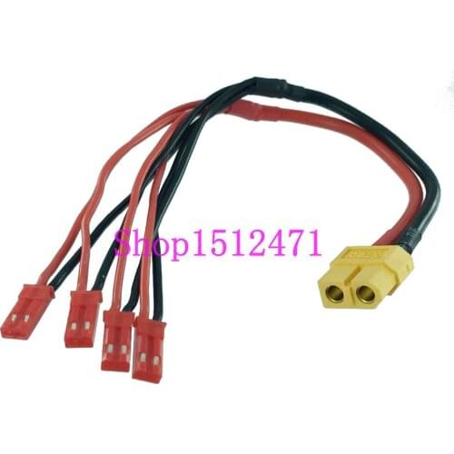 XT60 female to 4x JST male Power Cable for RC 250 FPV Quadcopter