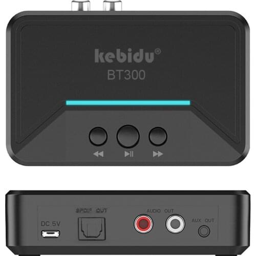 KEBIDU Wireless Bluetooth5.0 Receiver APTX HD DAC Wireless Digital Audio Adapter Low Latency SPDIF Coaxial RCA Output For Home