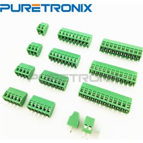 10PCS 2.54MM Pitch KF128 2P 3P 4P 5P 6P 7P 8P 9P 10P 11P 12P PCB Screw Terminal Block Connector
