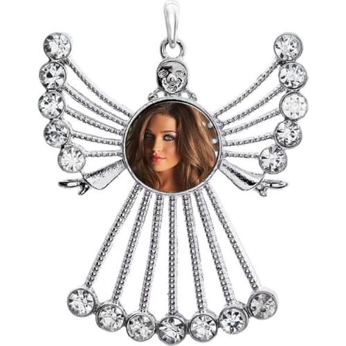 Button necklaces pendants for dye sublimation women necklaces pendant jewelry heat tranfer printing blank consumable i6ZA0116