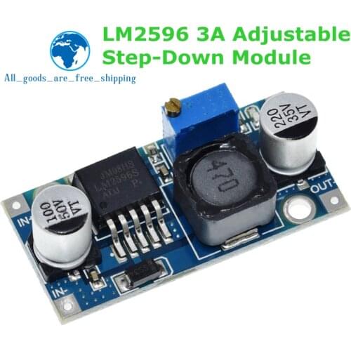 LM2596 DC-DC Step-down Power Supply Module 3A Adjustable Step-down Module LM2596S Voltage Regulator 24V 12V 5V 3V For arduino