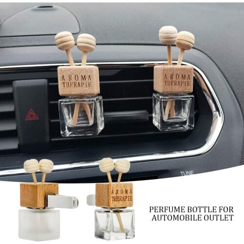 Mini Car Air Freshener Ornament Perfume Bottle Pendant Essential Oils Auto Car Perfume Bottle Hanging Glass Bottle Car-styling