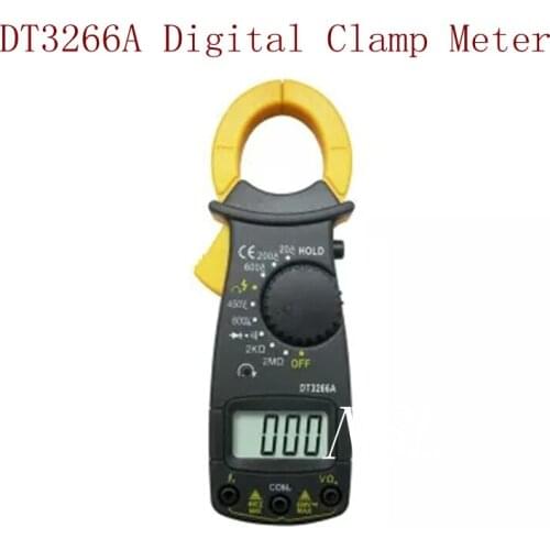 LCD DT3266A Multipurpose Digital Clamp Meter Digital Ammeter With Buzzer And Fire Wire Phase-Sequence Test High Quality
