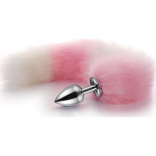 Multi-Function Butt Plug with Artificial Tail Fashion Butt Toys Cosplay 68UD