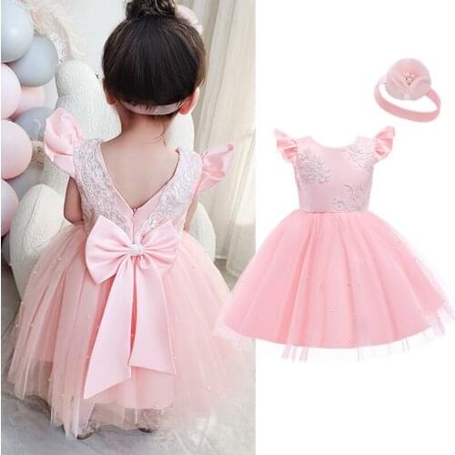 Casual Dress For Baby Girls Fist CommunionClothing Birthday Wedding Party Costume Princess Dress Toddler Girls Christmas Dress