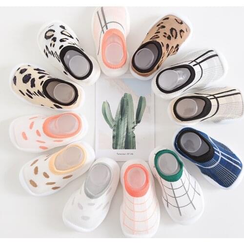 0-4 years Baby First Walkers Boy Girl Toddler Non-slip Shoes Indoor Floor Slippers Babys Outdoor Breathable Cotton Sock Shoes