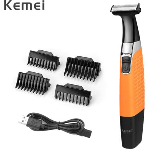 Kemei Electric Shaver for Men Professional Rechargeable Beard Trimmer Cordless Razor Trimmer Waterproof Hair Shaving Machine