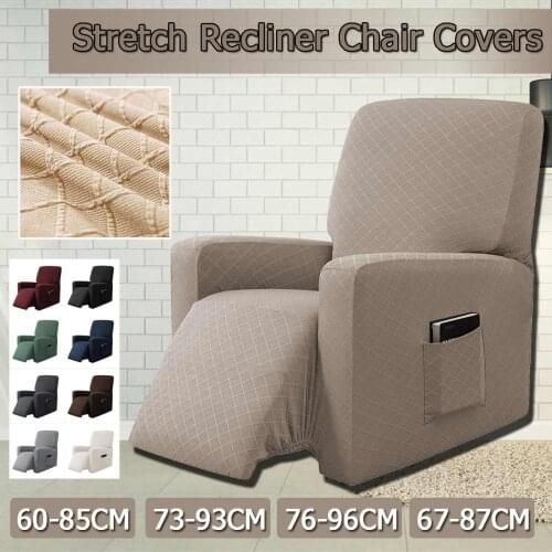 Stretch Elastic Recliner Sofa Cover Non-slip Removable And Washable Electric Armchair Cover Recliner Chair slipcover