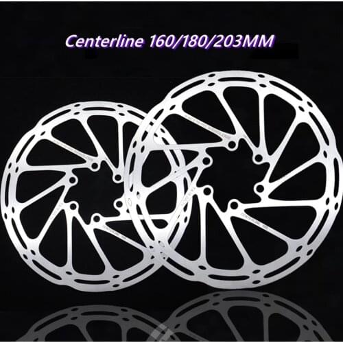 MTB Road Bike Disc Brake Rotor Stainless Steel Centerline 160/ 180/203mm Bicycle Hydraulic Brake Disc Rotors 6 Bolts For Sram