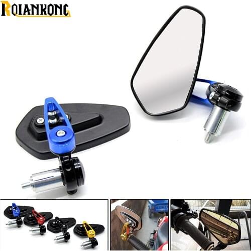 Universal Motorcycle accessories bar end mirror For suzuki gsr 600 750 bandit 1200 sv 1000 bmw f650gs k1200r r1200rt f 800 gs