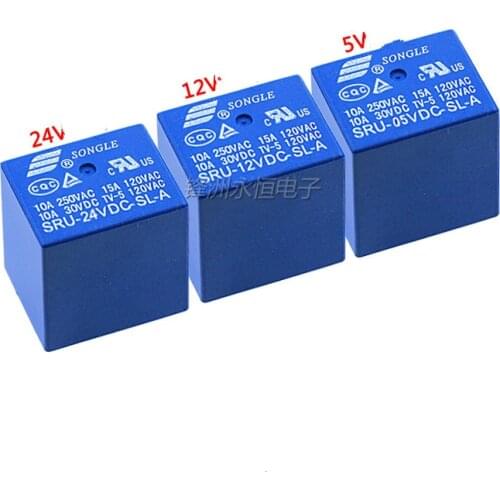 SRU- 05V 12V 24vdc-sl-a-sl-c 4-pin / 5-pin 15A T70 relay