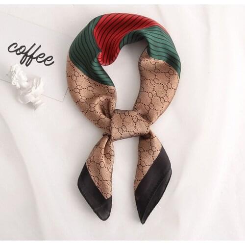 Spring and Summer New Korean Imitation Silk Scarf Female Fashion Decoration Sunscreen Silk Scarf Japanese and Korean Sweet Scarf