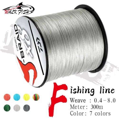 WALK FISH Daiwa 4 Strand 300m 8 Strand Japan PE Braided Super Strong Fishing Line Japan PE braided line Floating Line