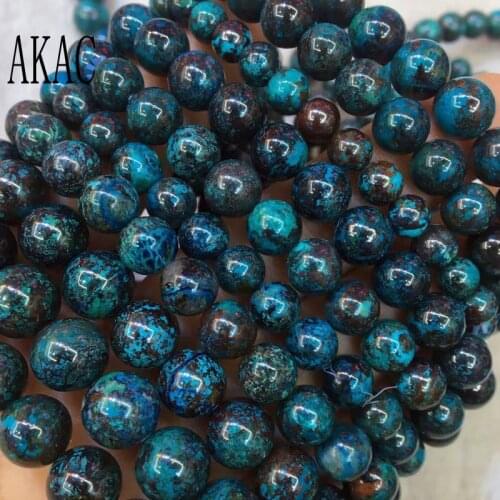 Approx7-9mm AA natural phoenix turquoise round bracelet beads for Jewelry diy making design