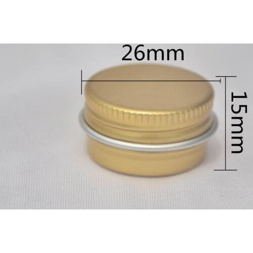5g 10g 15ml 30ml 60ml 100ml 150ml 200ml 250ml gold aluminium jar candle tin
