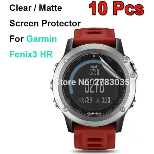 10 Pcs/Lot New HD Clear / Anti-Glare Matte Screen Protector For Garmin Fenix 3 / Fenix3 HR Protective Film (Not Tempered Glass)